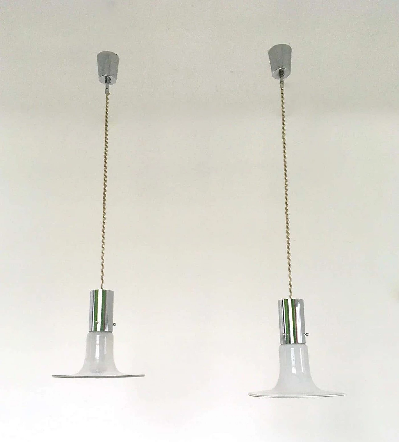 Lampadario in vetro di Murano attribuibile ad Alessandro Pianon per Vistosi, anni '60 3