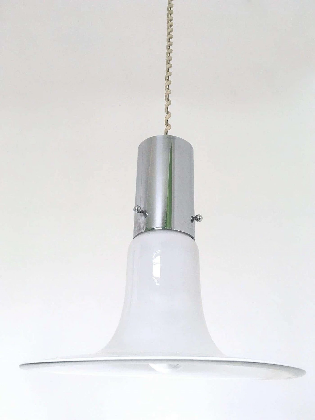 Lampadario in vetro di Murano attribuibile ad Alessandro Pianon per Vistosi, anni '60 4