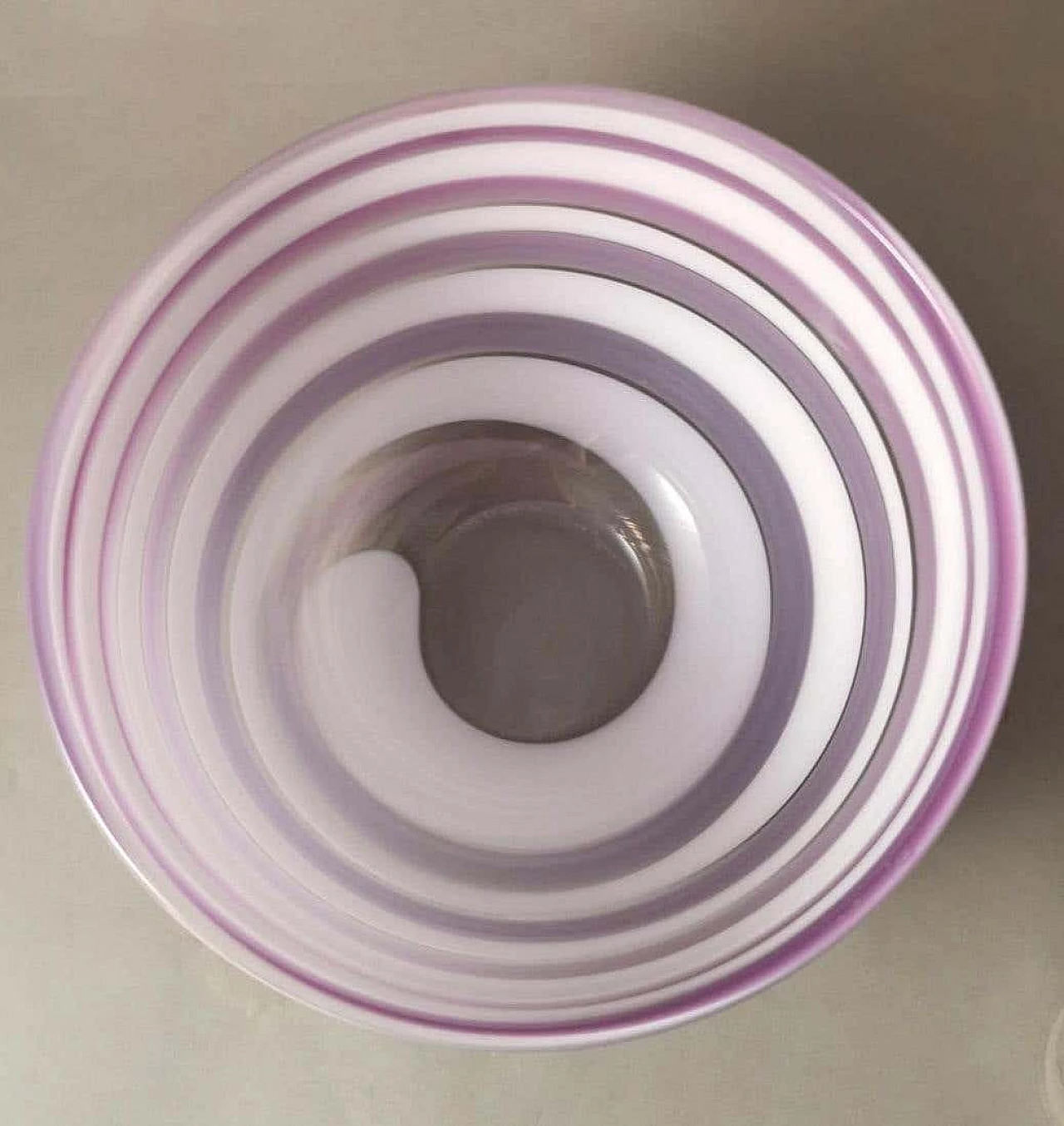 Ciotola e piatto in cristallo colorato di Orrefors Sweden, anni '90 6