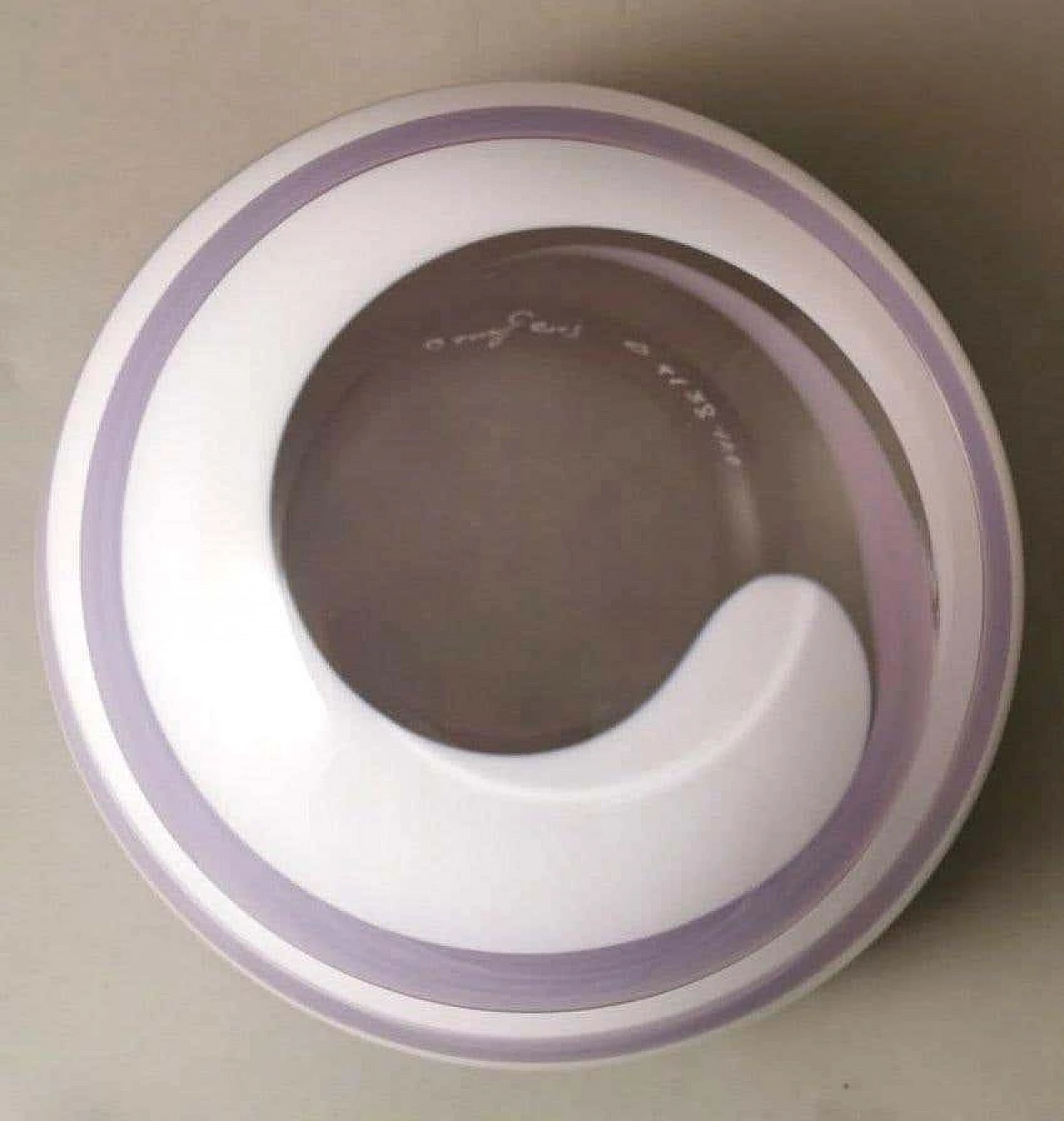 Ciotola e piatto in cristallo colorato di Orrefors Sweden, anni '90 8