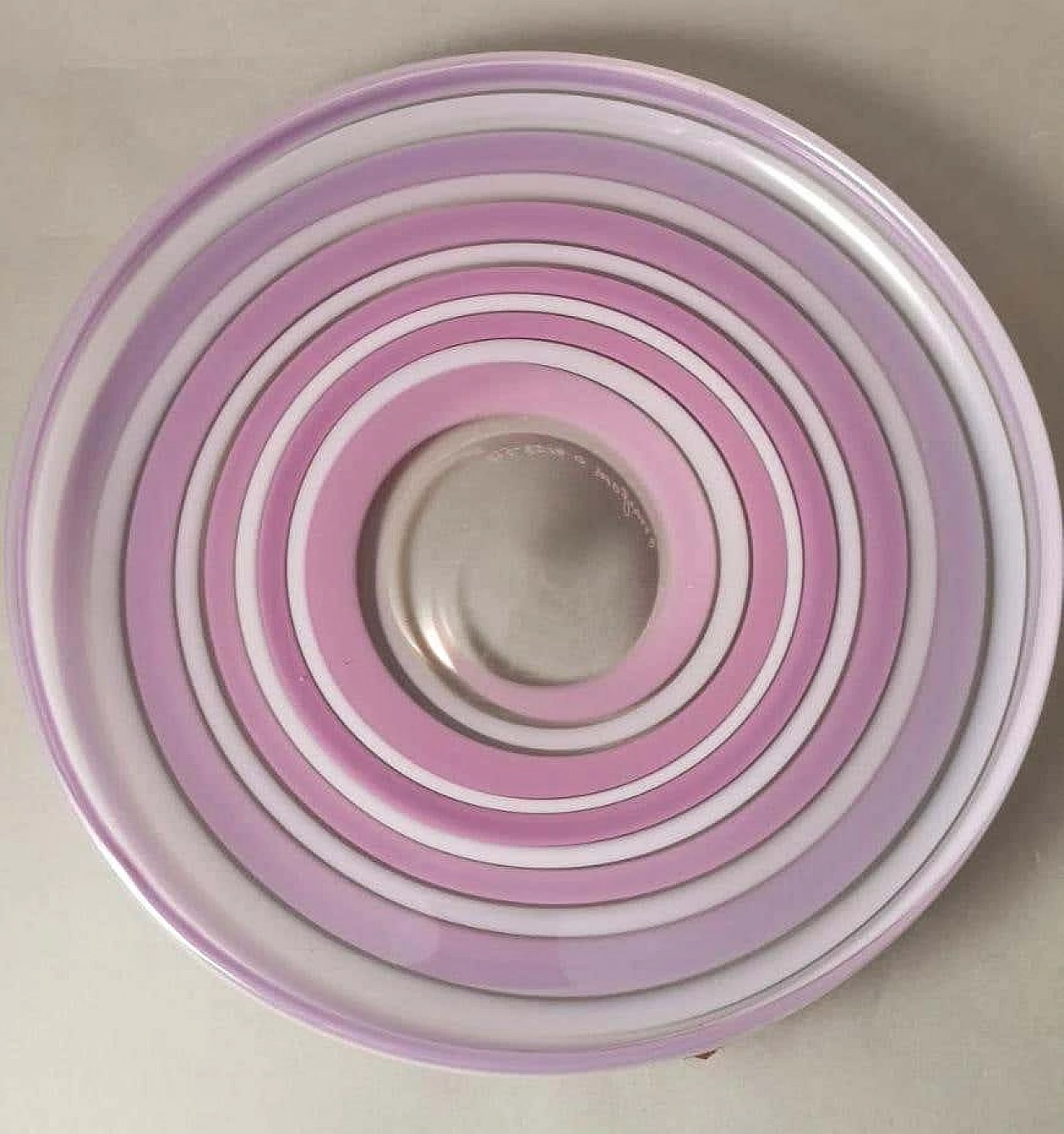 Ciotola e piatto in cristallo colorato di Orrefors Sweden, anni '90 10