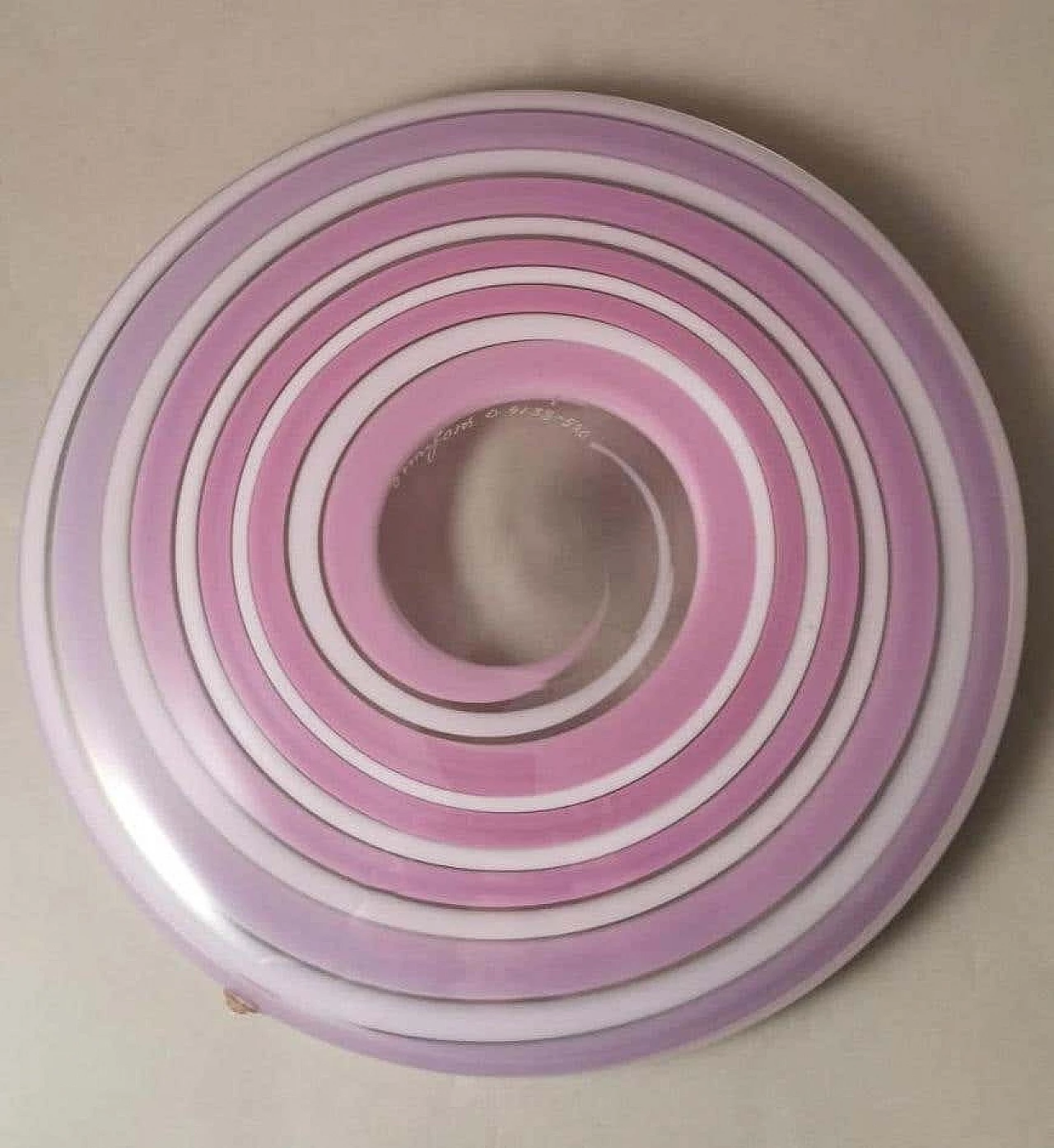 Ciotola e piatto in cristallo colorato di Orrefors Sweden, anni '90 12