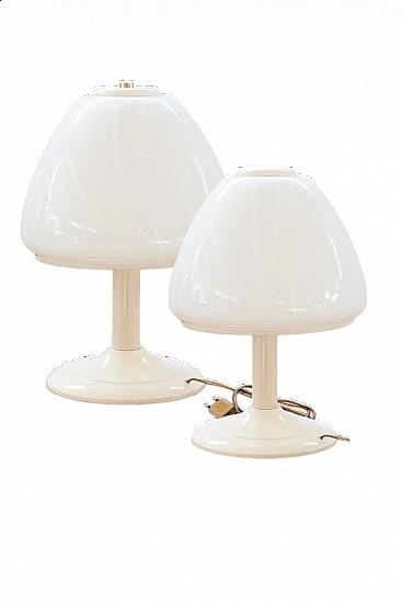 Coppia di lampade da tavolo a fungo di Steinhauer, anni '70
