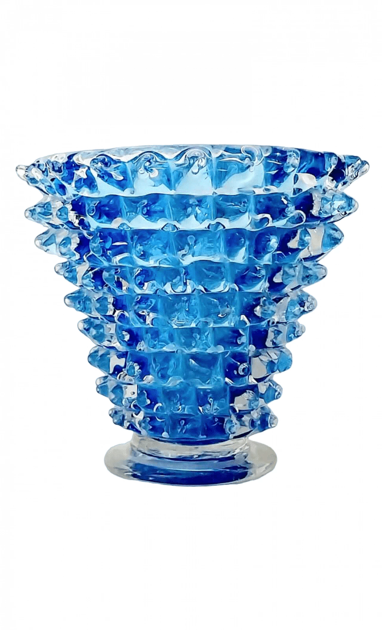 Blue glass vase by Barovier & Toso, 1950s 12