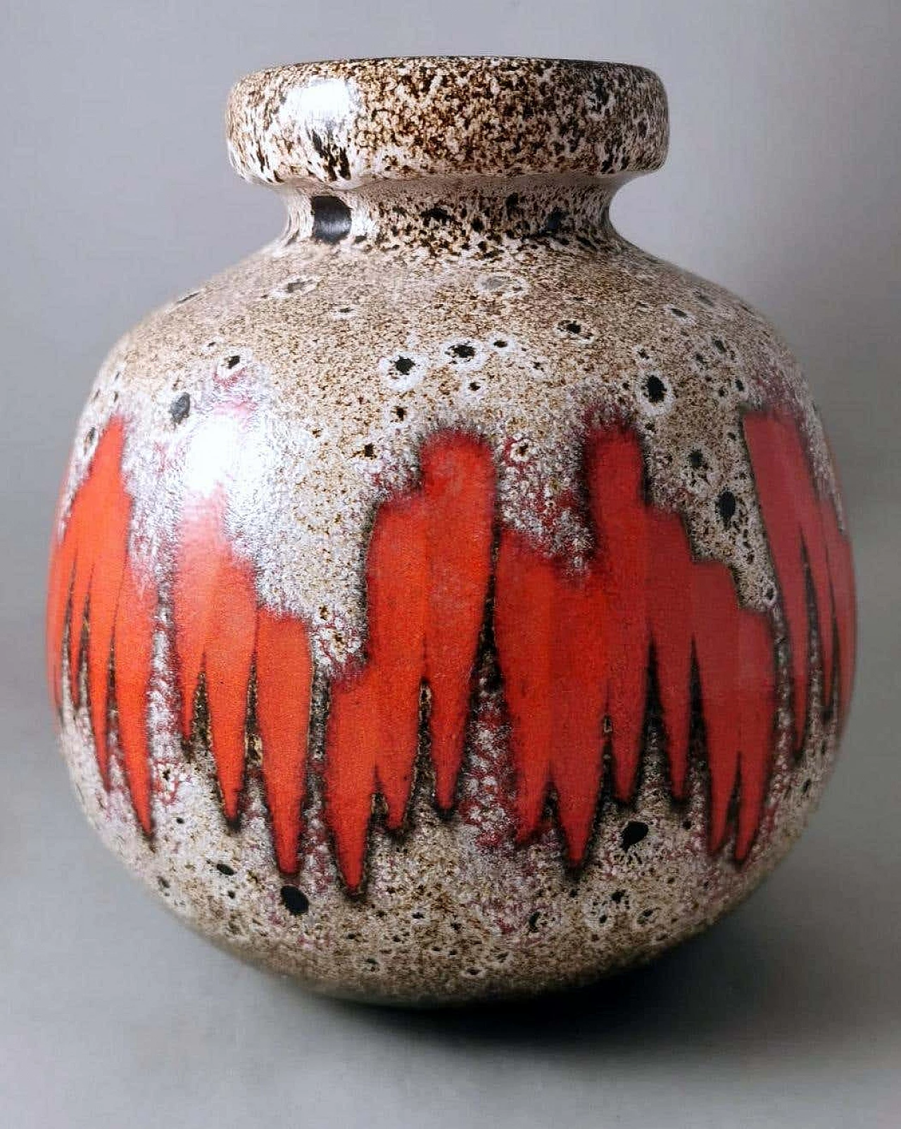 Brocca in ceramica Fat Lava colorata e smaltata di Scheurich, anni '60 8