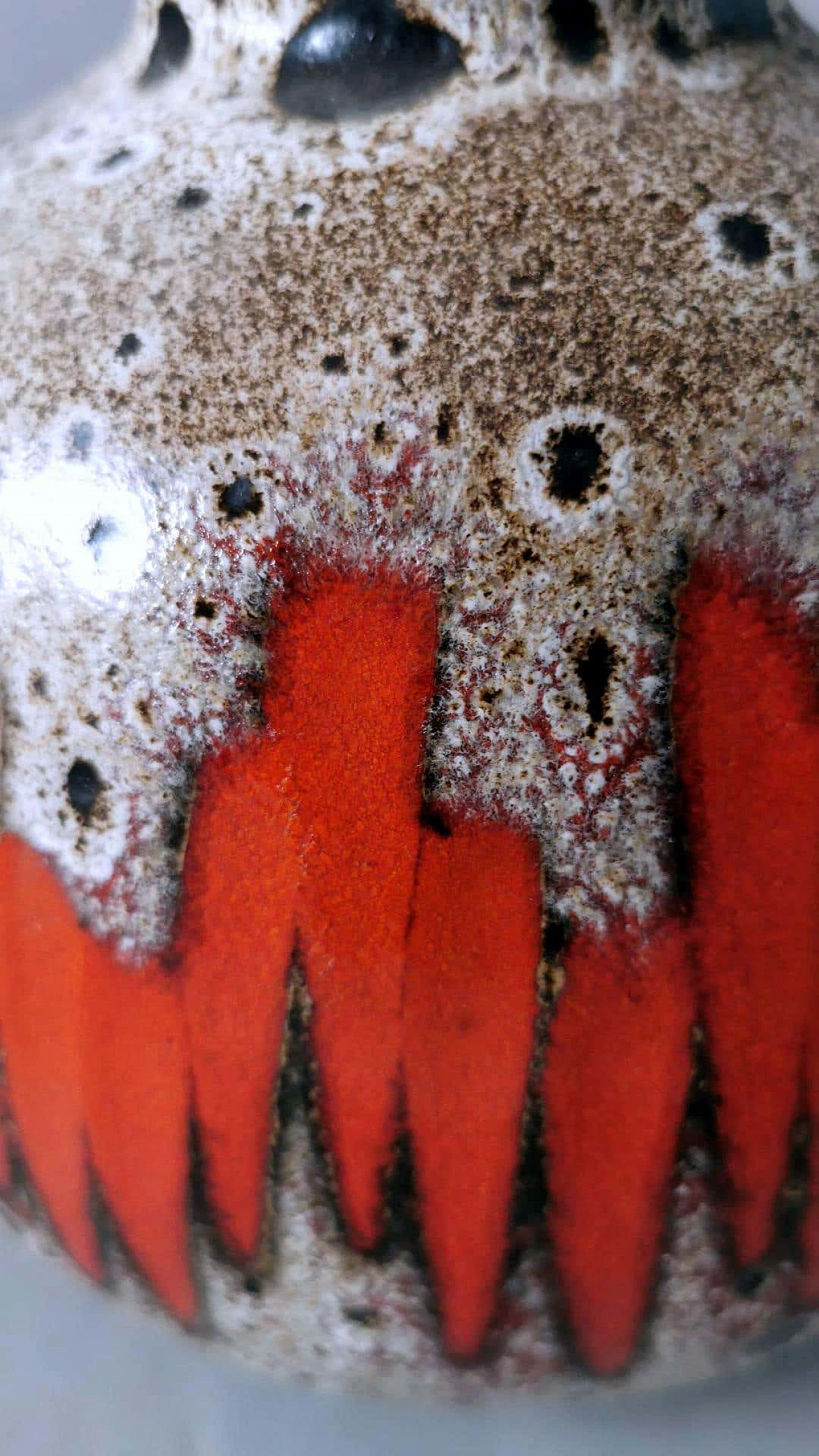 Brocca in ceramica Fat Lava colorata e smaltata di Scheurich, anni '60 11