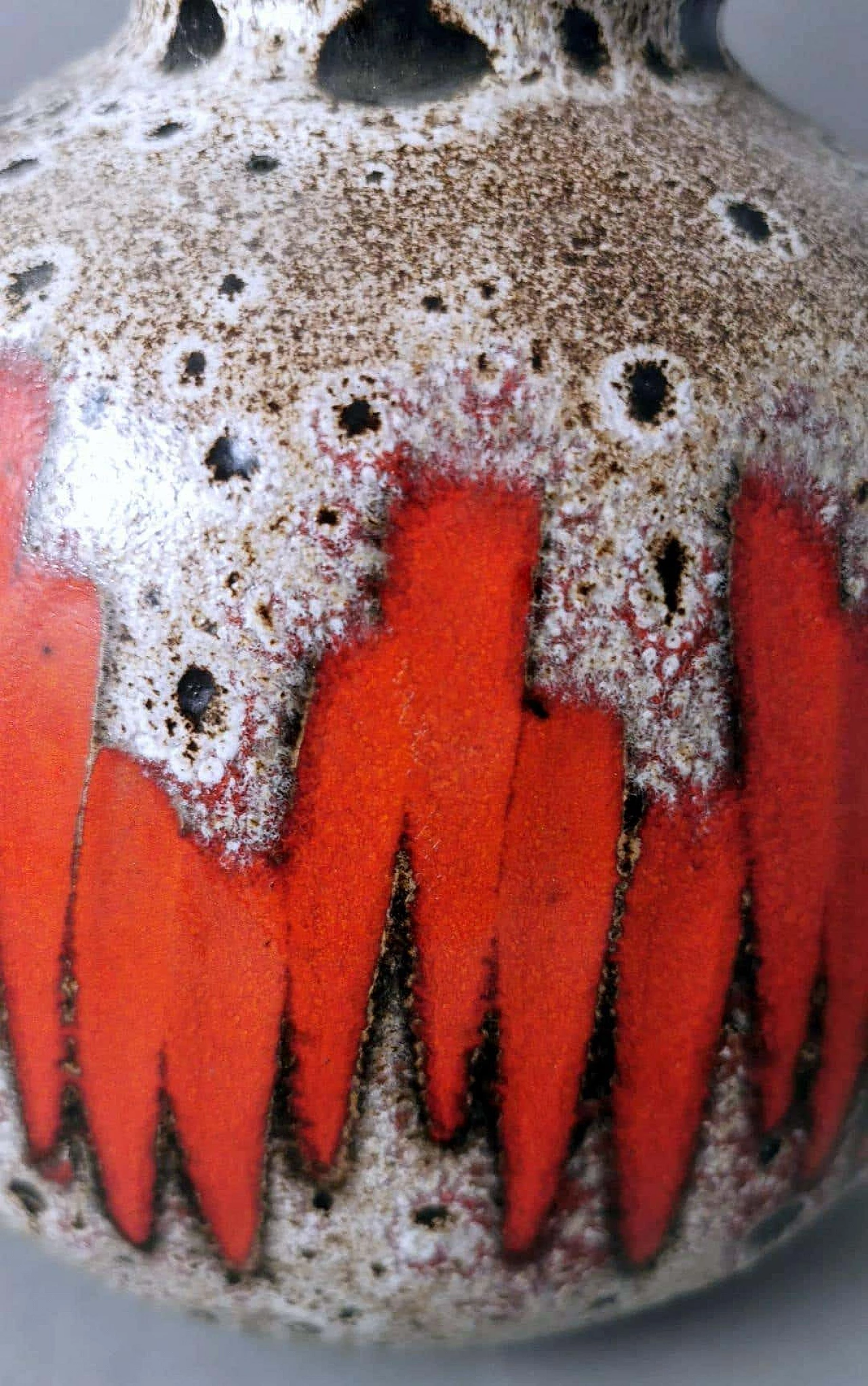 Brocca in ceramica Fat Lava colorata e smaltata di Scheurich, anni '60 13