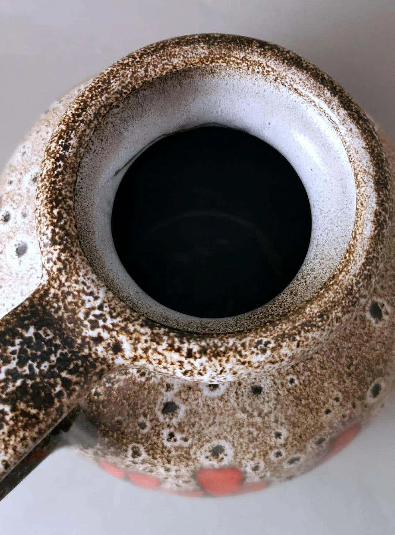 Coloured and glazed Fat Lava ceramic jug by Scheurich, 1960s 14