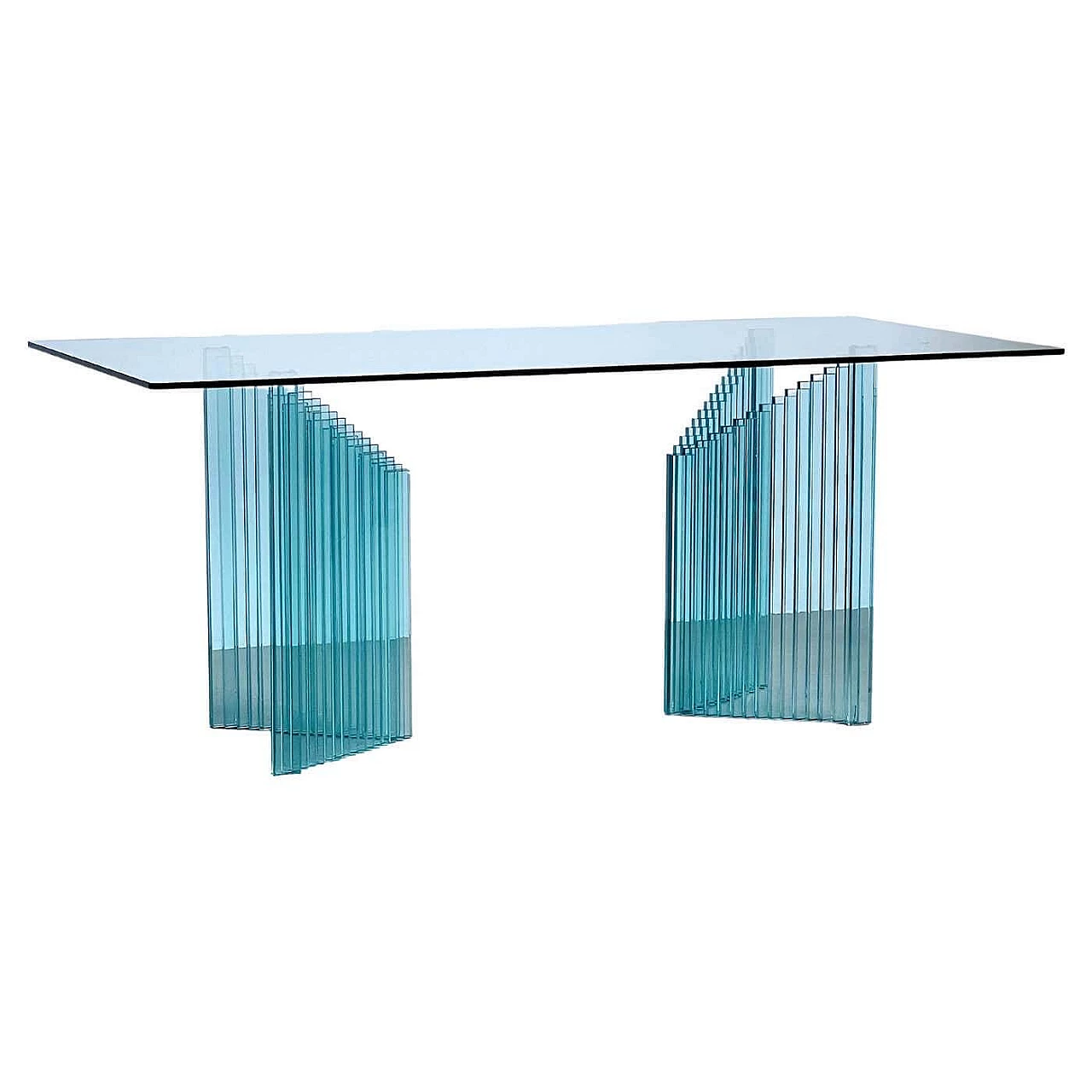 Sculptural glass table by Luigi Massoni for Gallotti & Radice, 1980s 1