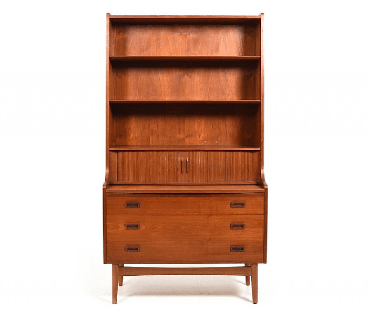 Libreria con scrittoio estraibile di Johannes Sorth per Nexø Møbelfabrik Bornholm, anni '60 2