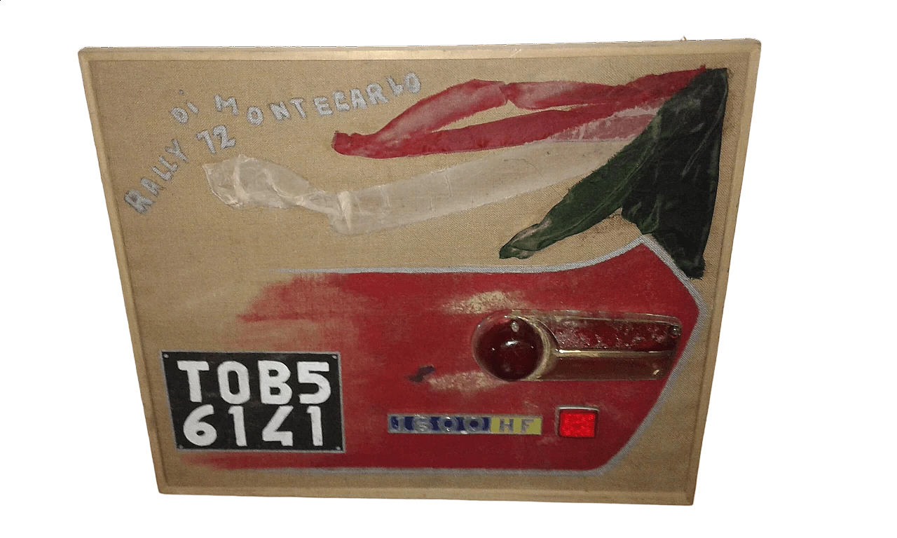 Sebastian Sa, Lancia Fulvia HF, opera a tecnica mista su legno, anni '80 6