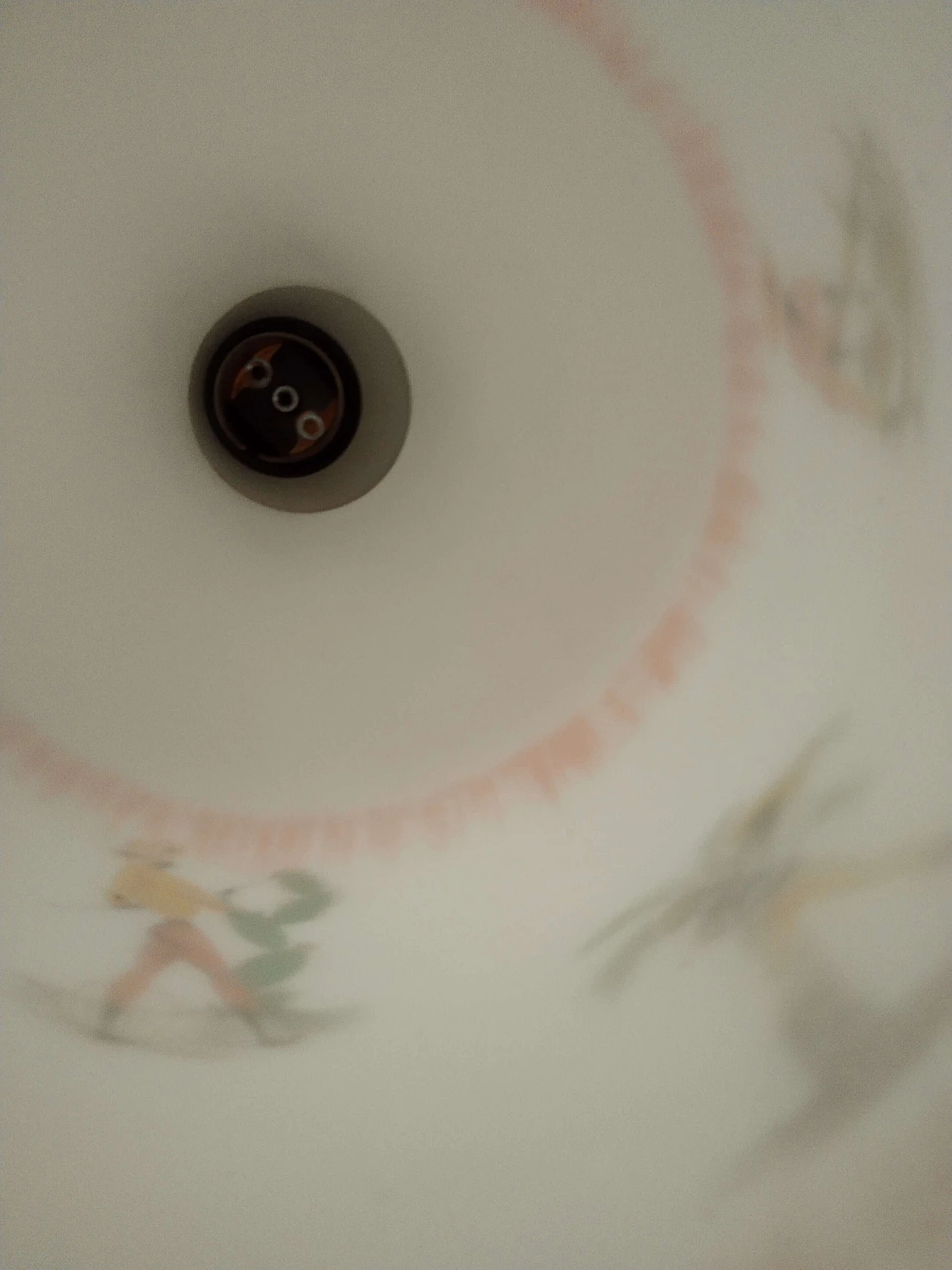 Decorated glass chandelier, 1960s 3