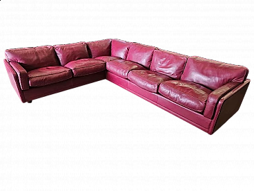Socrates modular leather sofa by Poltrona Frau, 1970s