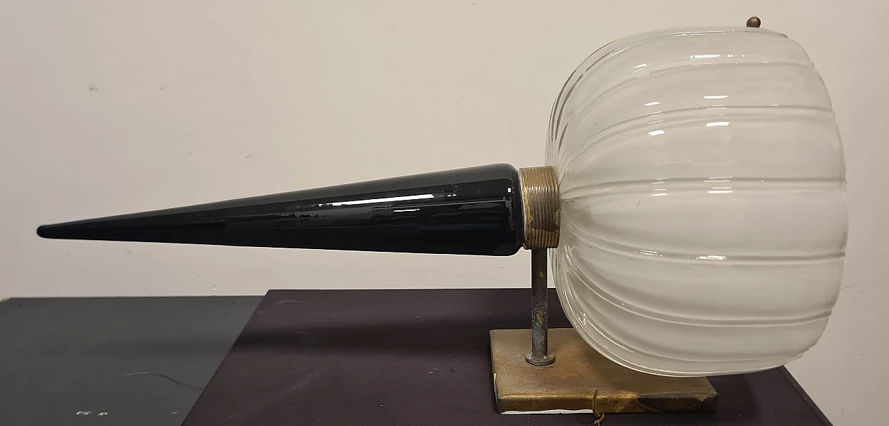 Applique a torcia Art Deco attribuite a Barovier e Toso, anni '30 4