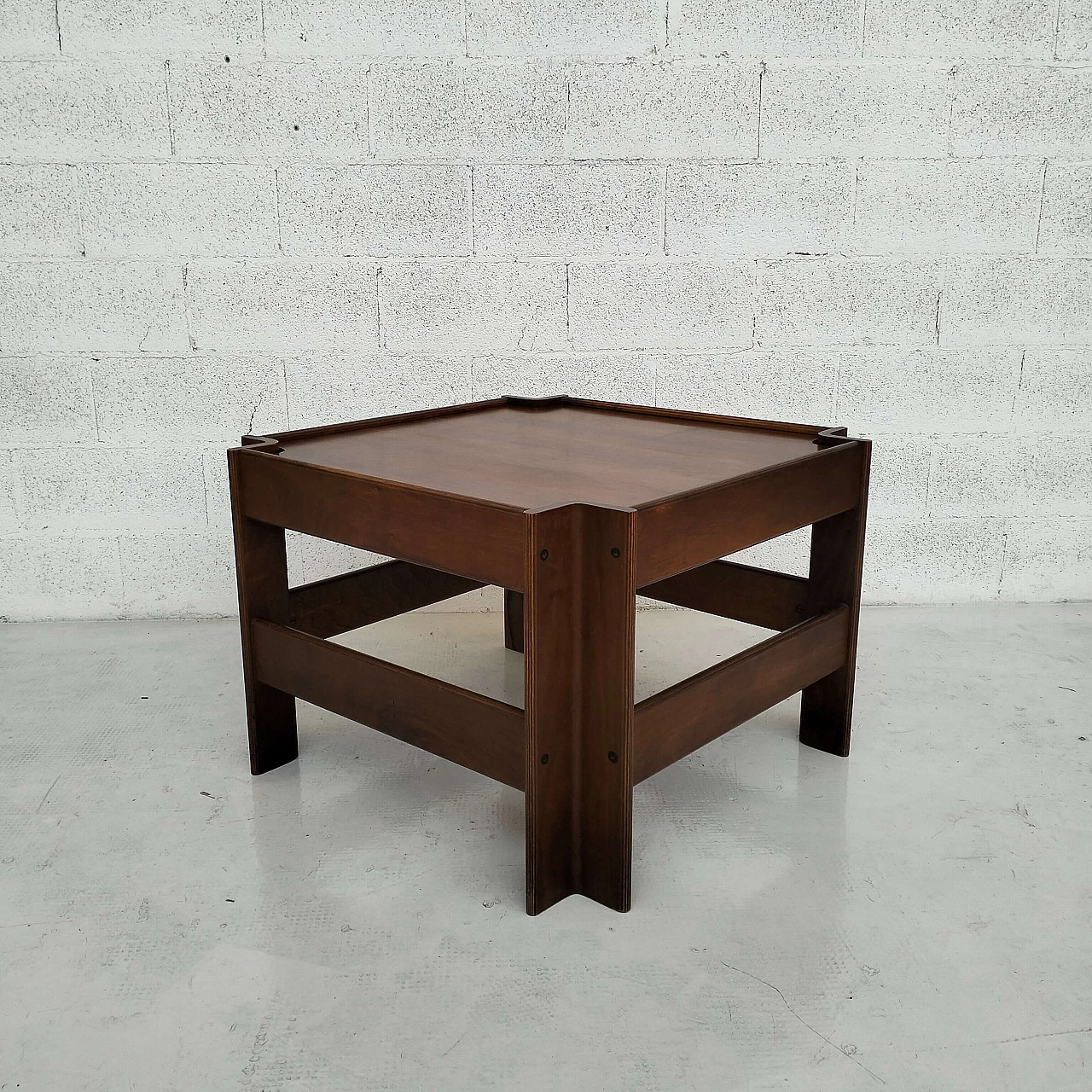 Tavolino quadrato Zelda di Sergio Asti per Poltronova, anni '60 1
