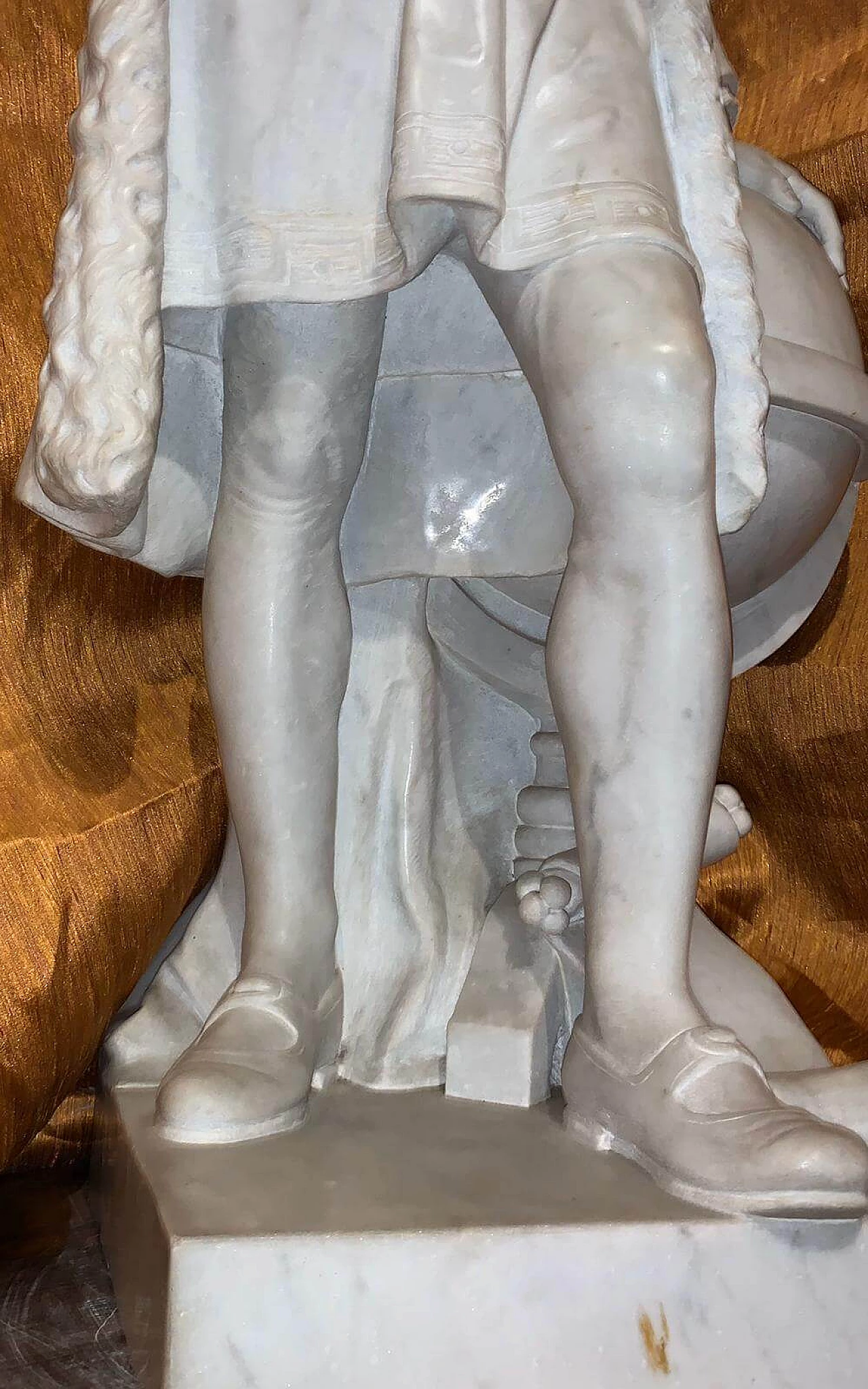 Scultura in marmo raffigurante Cristoforo Colombo, inizio '900 3