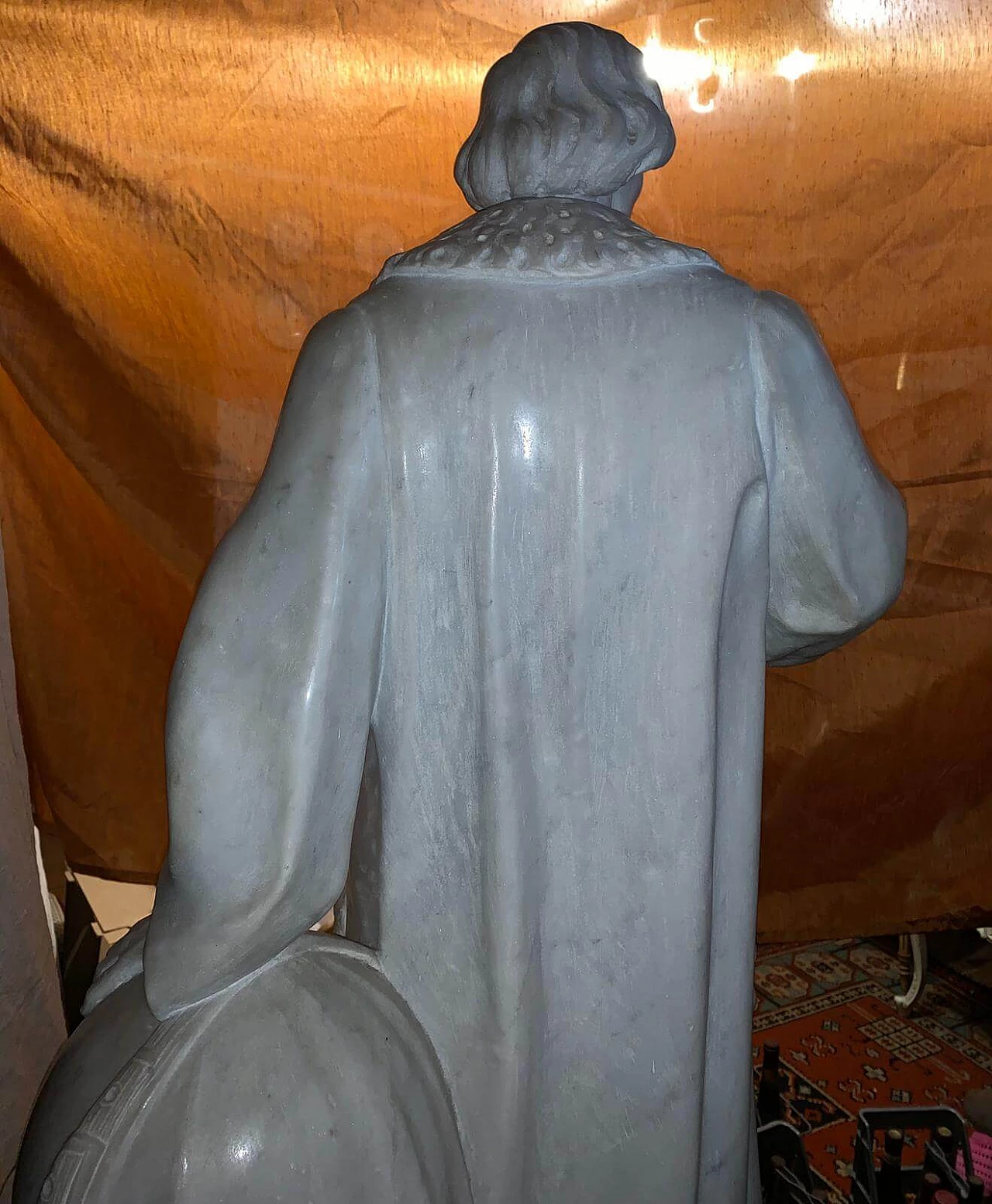 Scultura in marmo raffigurante Cristoforo Colombo, inizio '900 7