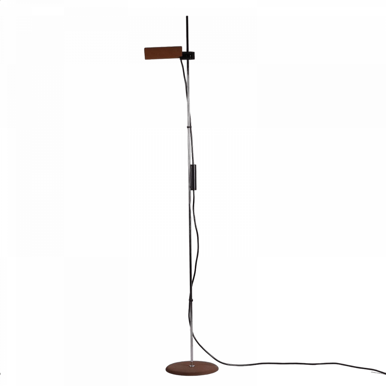 Floor lamp with metal frame and base, 1970s 11