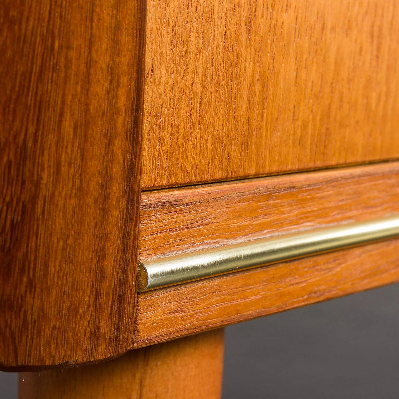 Danish teak chest of drawers with five drawers, 1950s 10