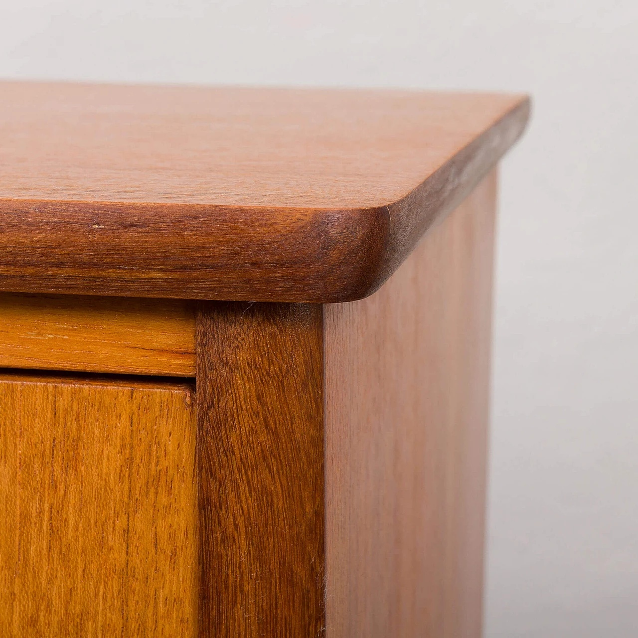 Danish teak chest of drawers with five drawers, 1950s 11