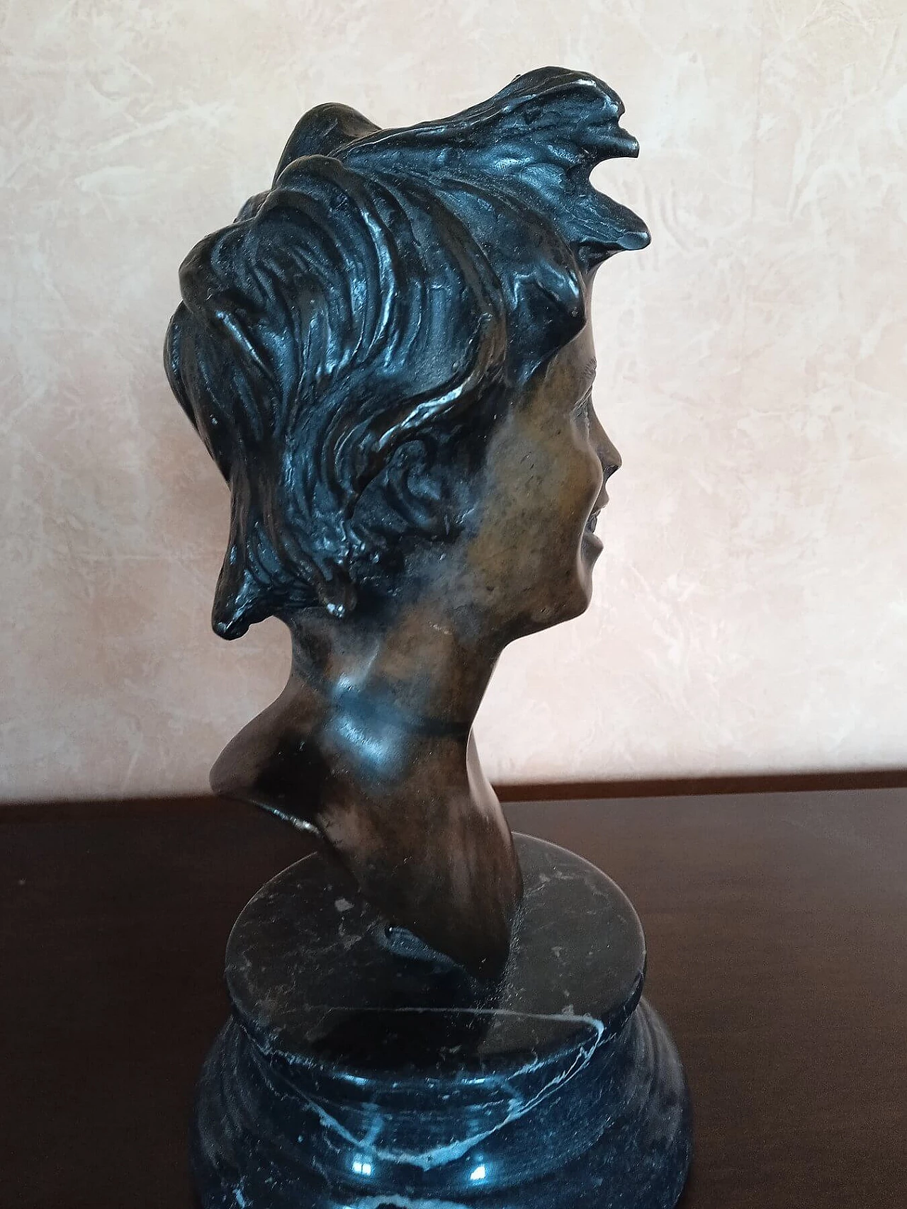 Vincenzo Cinque, busto in bronzo con base in marmo, inizio '900 7