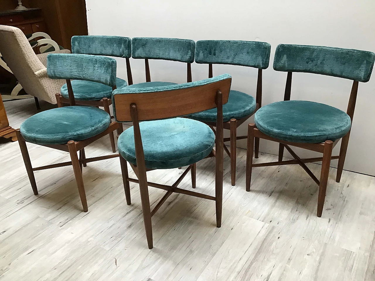 6 Sedie in teak di Victor Wilkins per G-Plan, anni '60 9