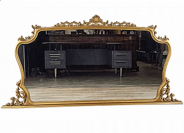 Gilded wooden mirror, 1960s