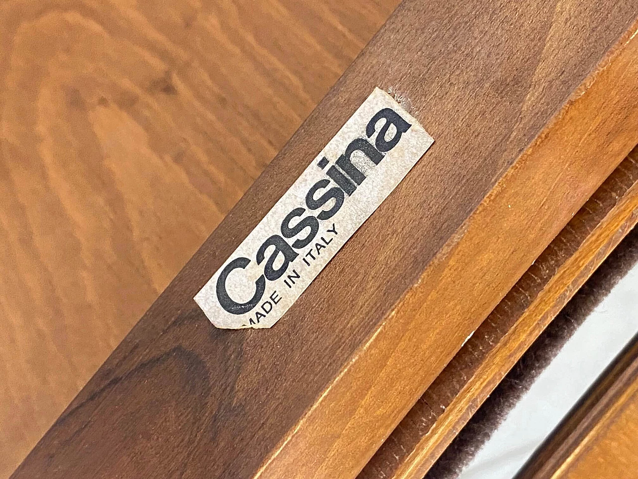 4 Chairs 122 in walnut by Vico Magistretti for Cassina, 1960s 17
