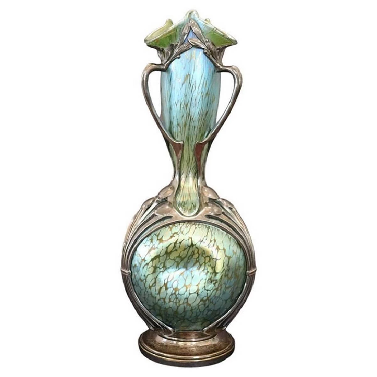 Art Nouveau vase by Moritz Hacker and Johann Loetz Witwe, early 20th century 1