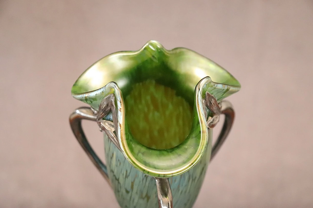 Art Nouveau vase by Moritz Hacker and Johann Loetz Witwe, early 20th century 3