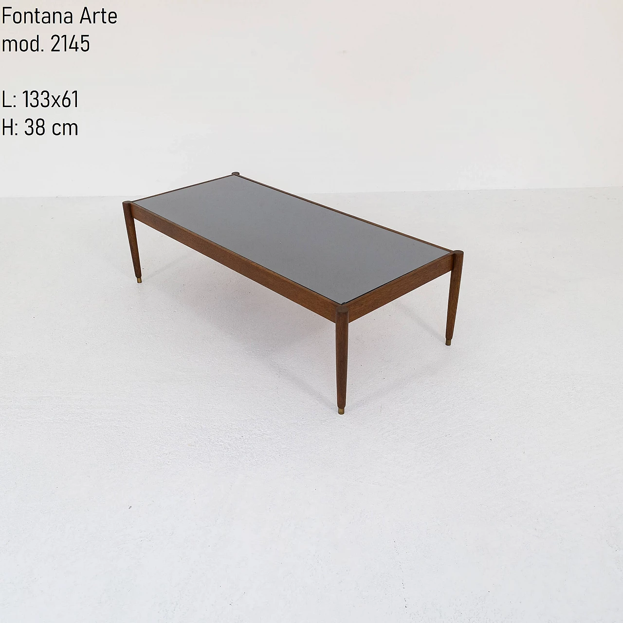 Table 2145 by Fontana Arte with glass top, 1950s 6