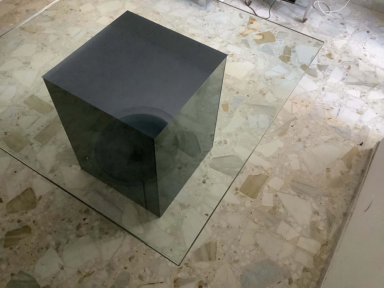 Block crystal table by Nanda Vigo for Acerbis, 1970s 2