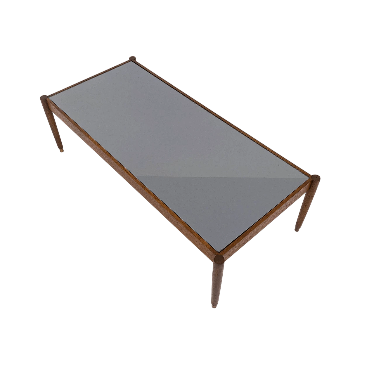 Tavolino 2145 di Fontana Arte con piano in cristallo, anni '50 8