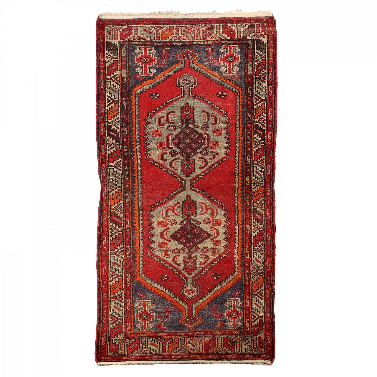 Iranian Mosul rug in cotton and wool 1