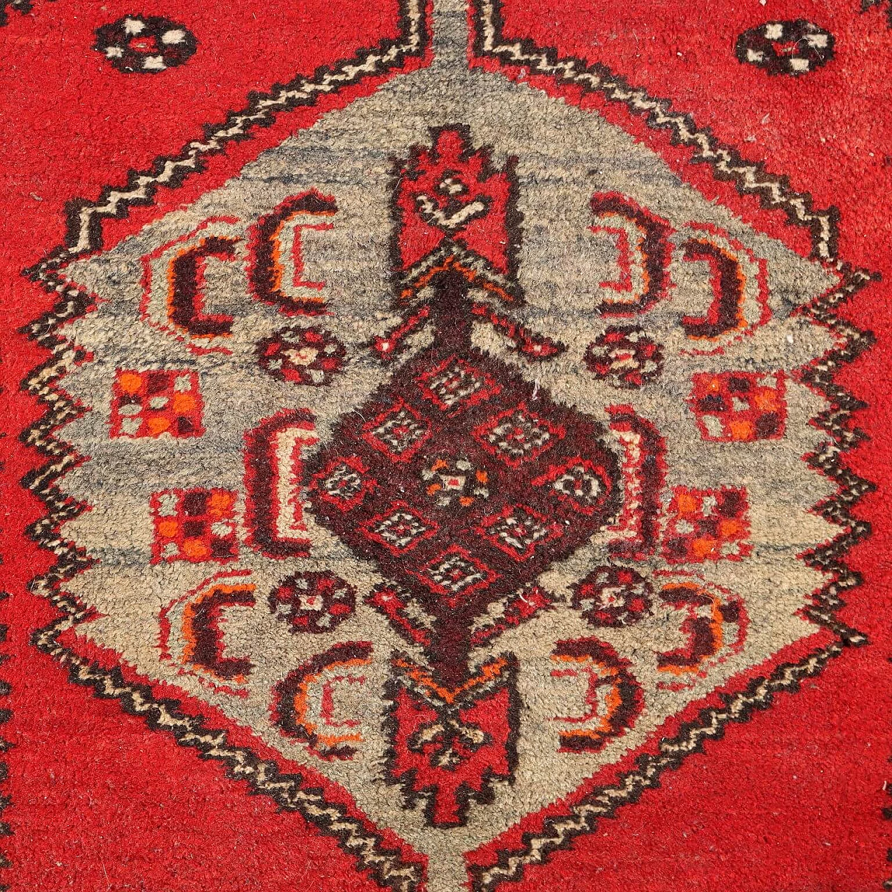Iranian Mosul rug in cotton and wool 3