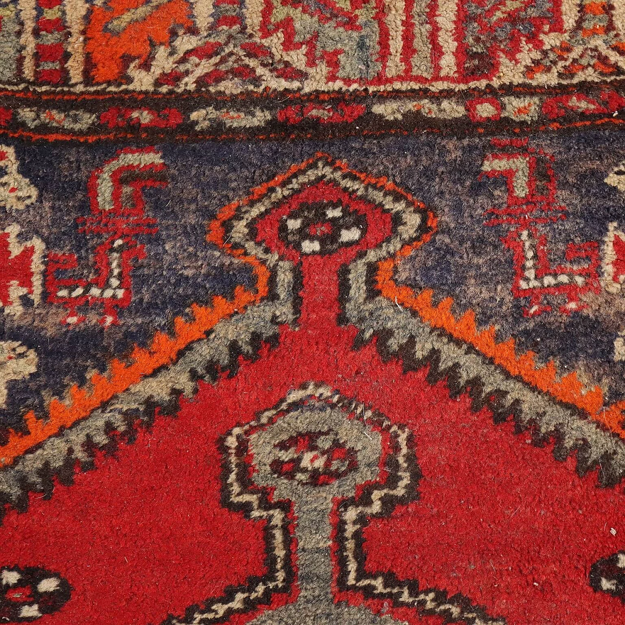 Iranian Mosul rug in cotton and wool 4
