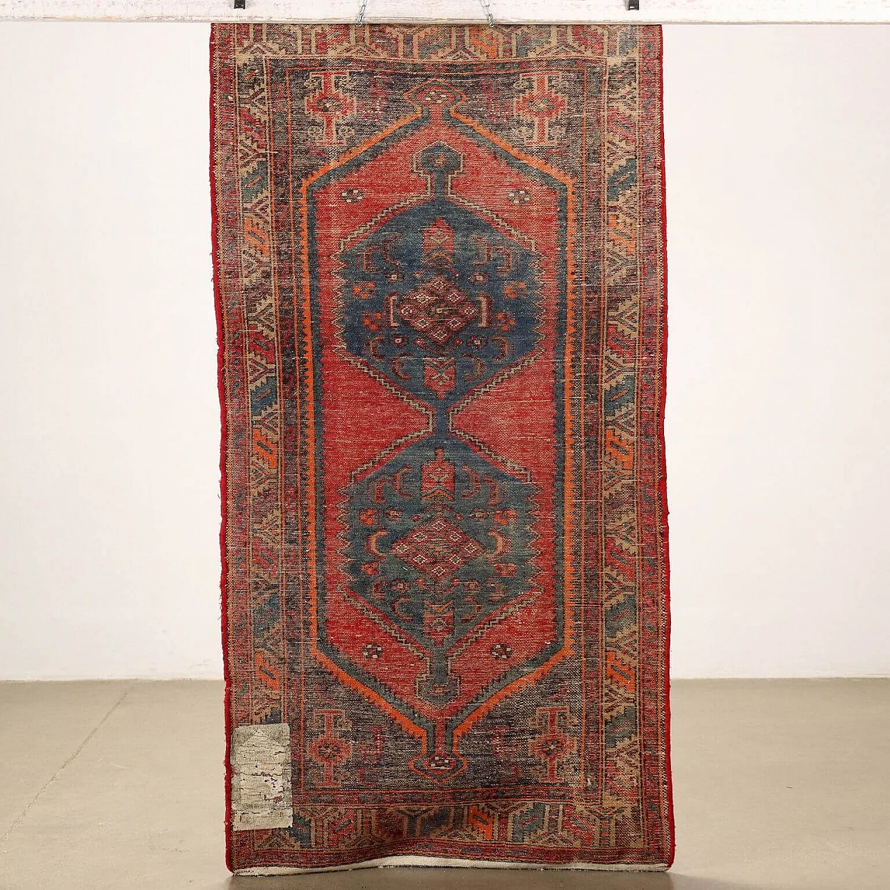 Iranian Mosul rug in cotton and wool 7