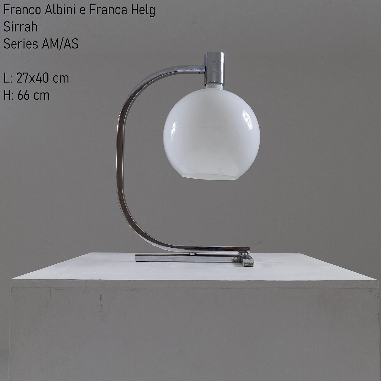 Table lamp series AM/AS by Franco Albini for Sirrah, 1970s 3
