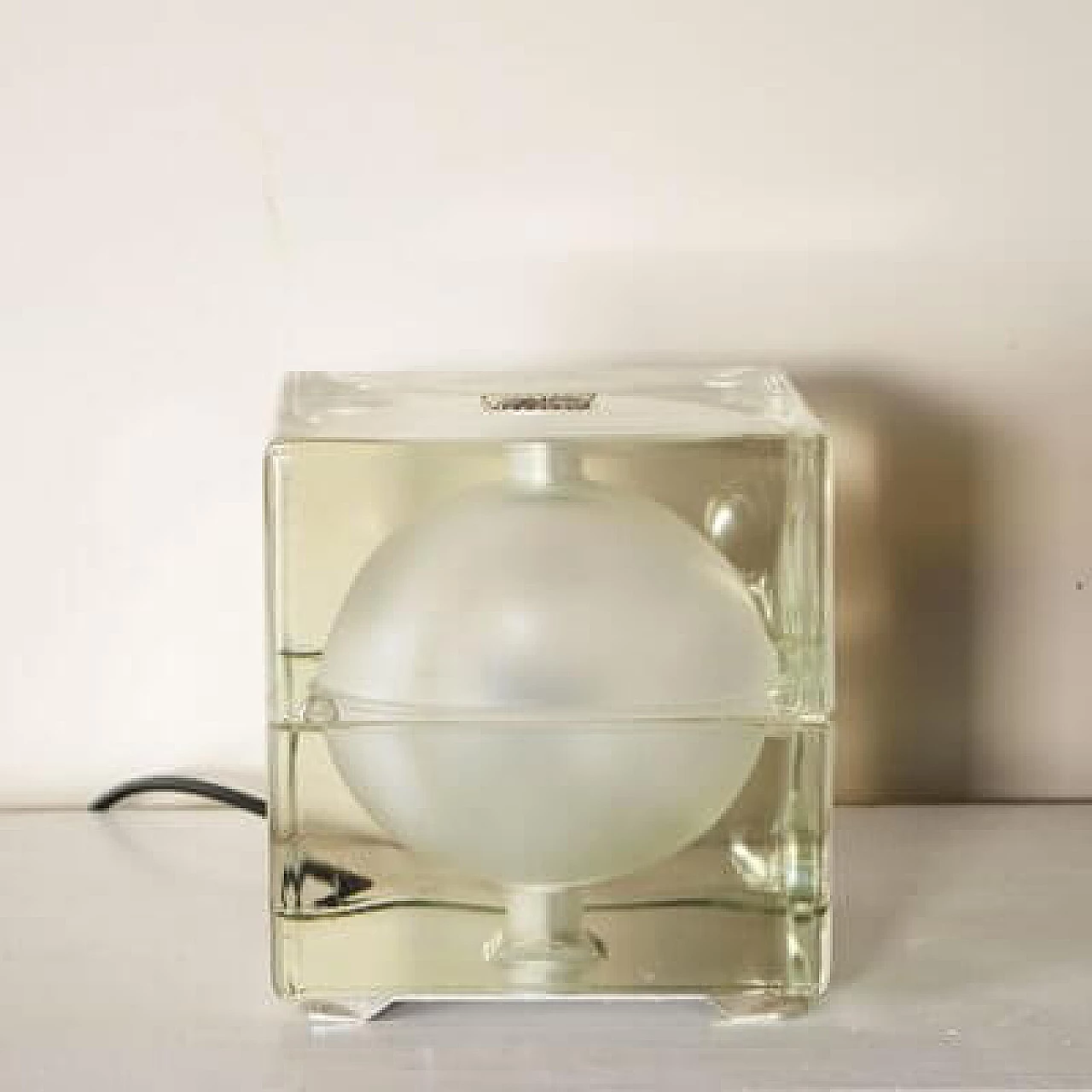 Cubosfera table lamp by Alessandro Mendini, 1960s 7