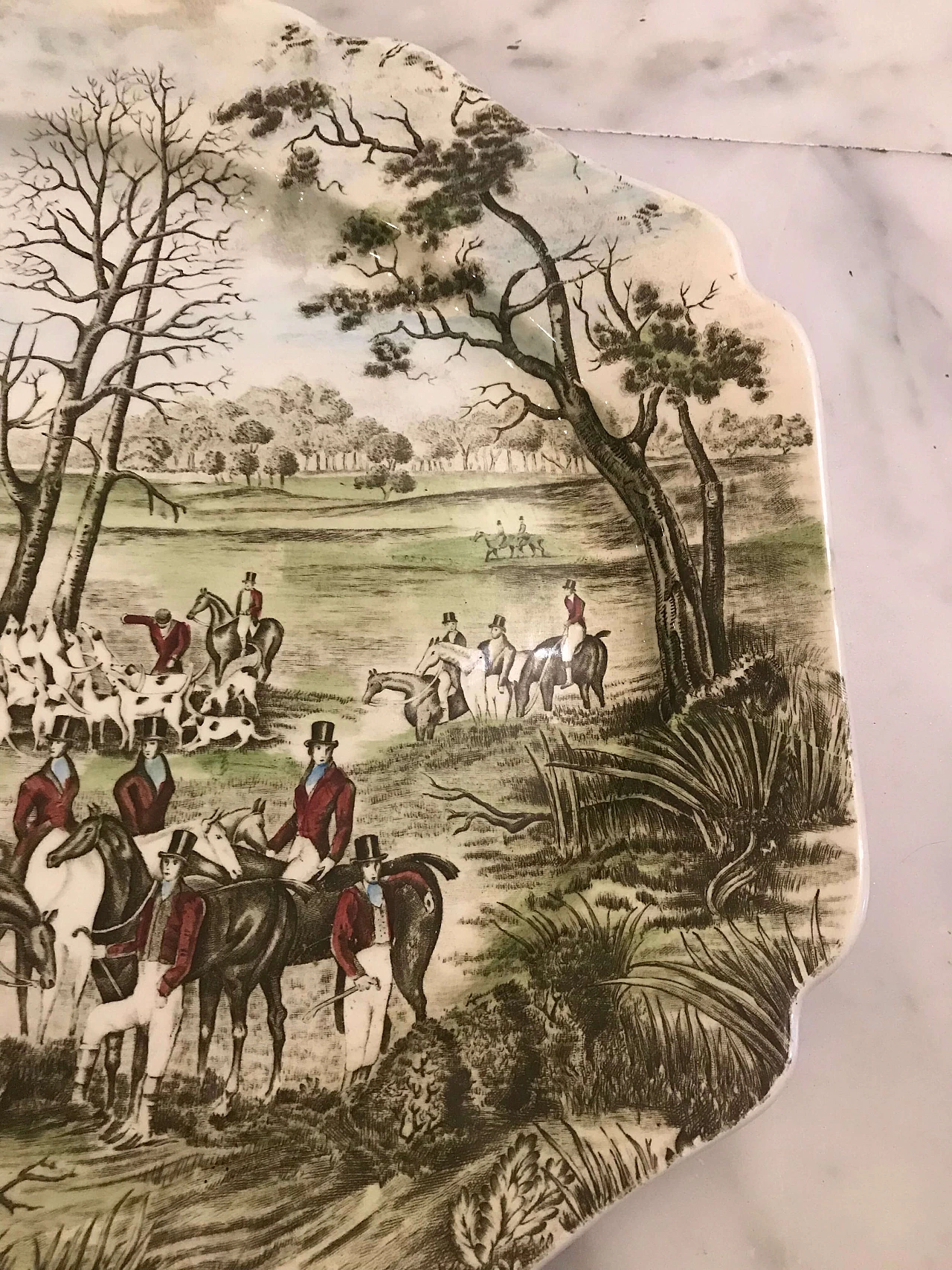 Vassoio da portata in ceramica di Johnson Brothers Hanley Ltd, anni '40 3