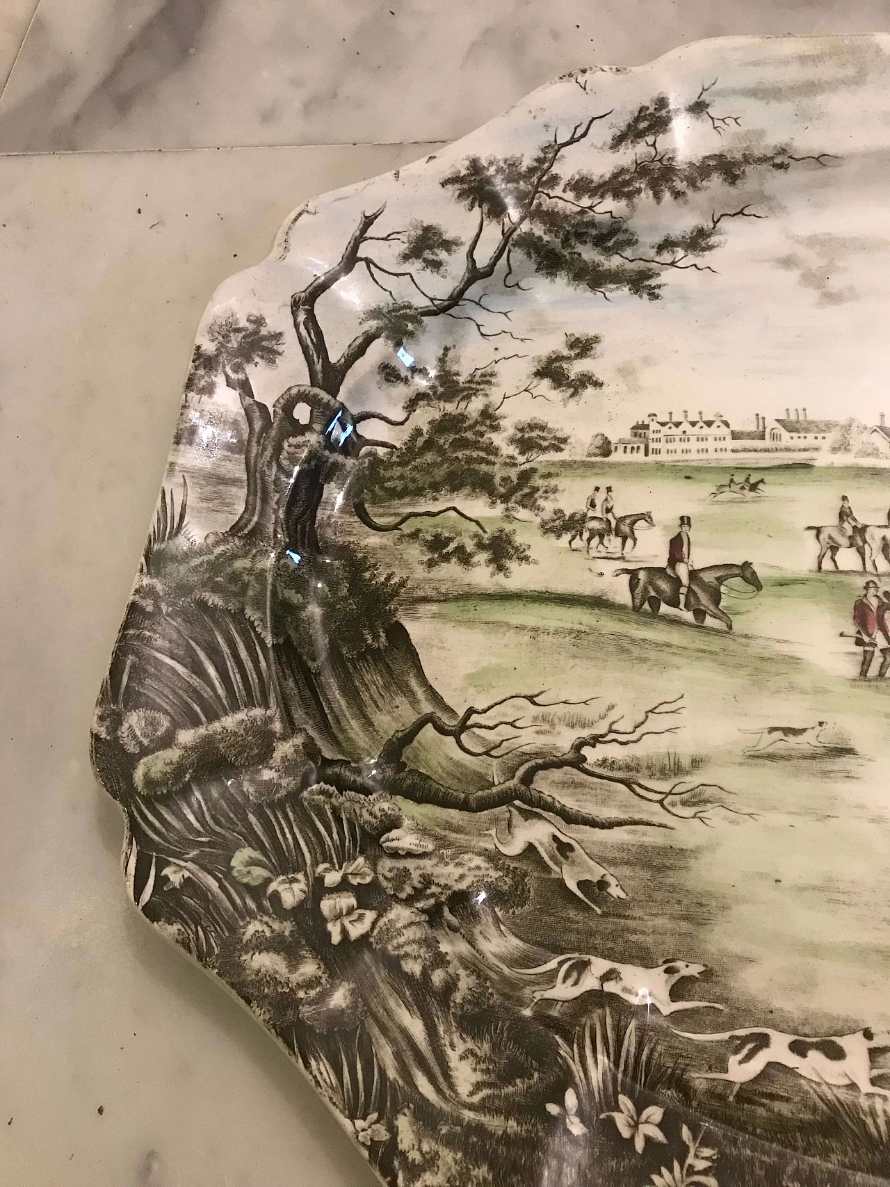 Vassoio da portata in ceramica di Johnson Brothers Hanley Ltd, anni '40 4