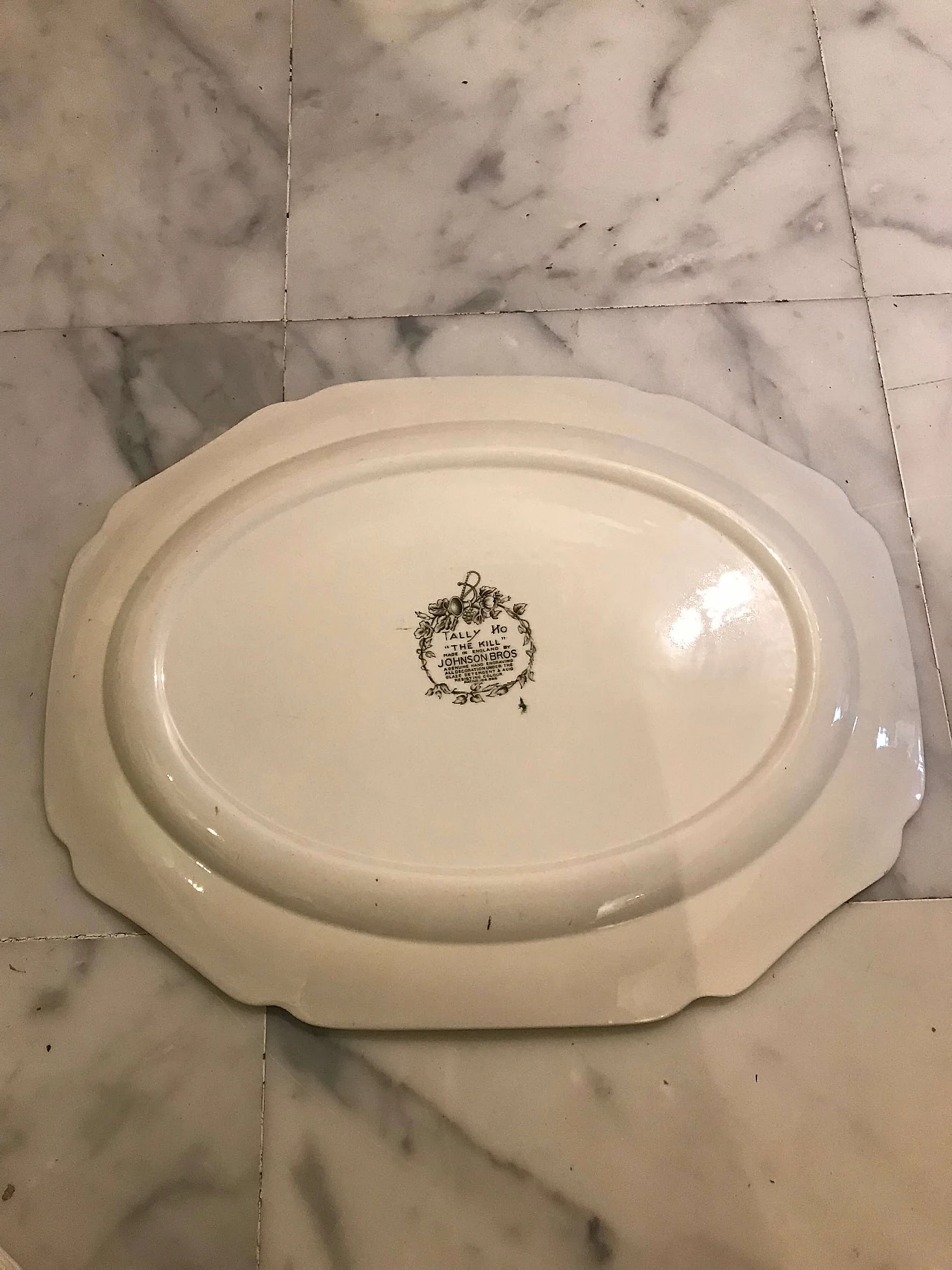 Vassoio da portata in ceramica di Johnson Brothers Hanley Ltd, anni '40 5