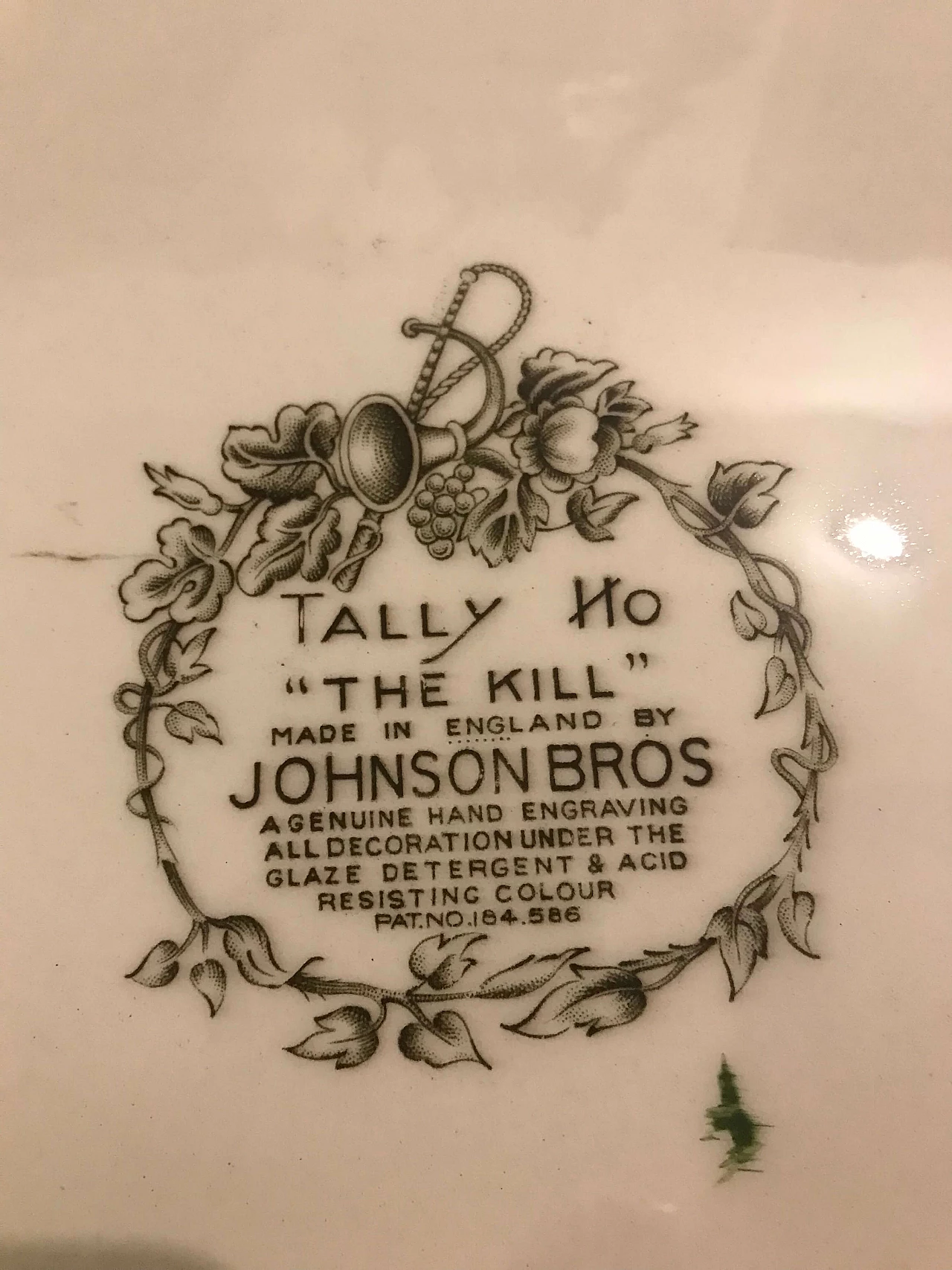 Vassoio da portata in ceramica di Johnson Brothers Hanley Ltd, anni '40 6