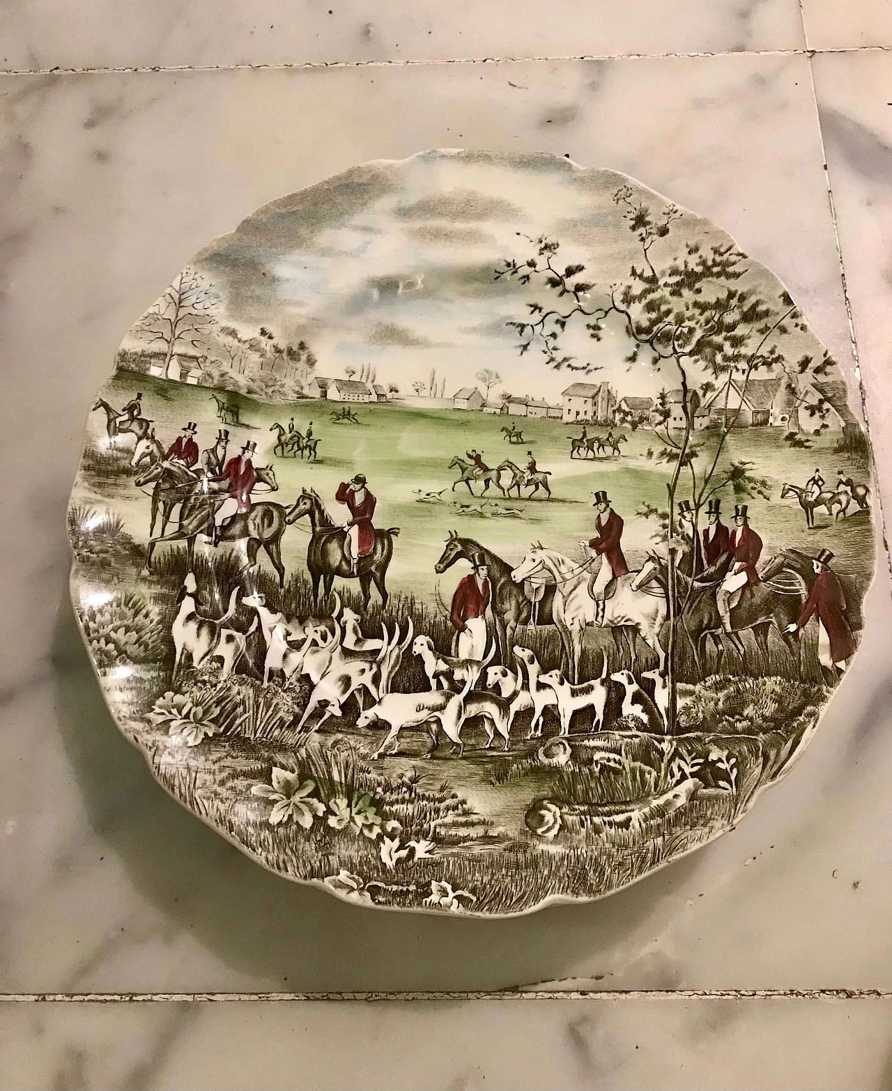 12 Piatti in ceramica inglese di Johnson Brothers Hanley Ltd, anni '40 4