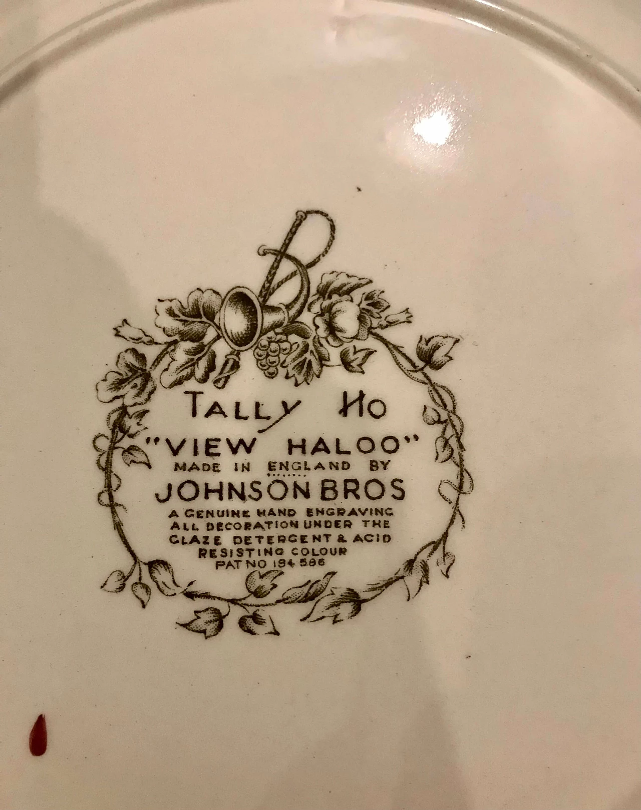 12 Piatti in ceramica inglese di Johnson Brothers Hanley Ltd, anni '40 8