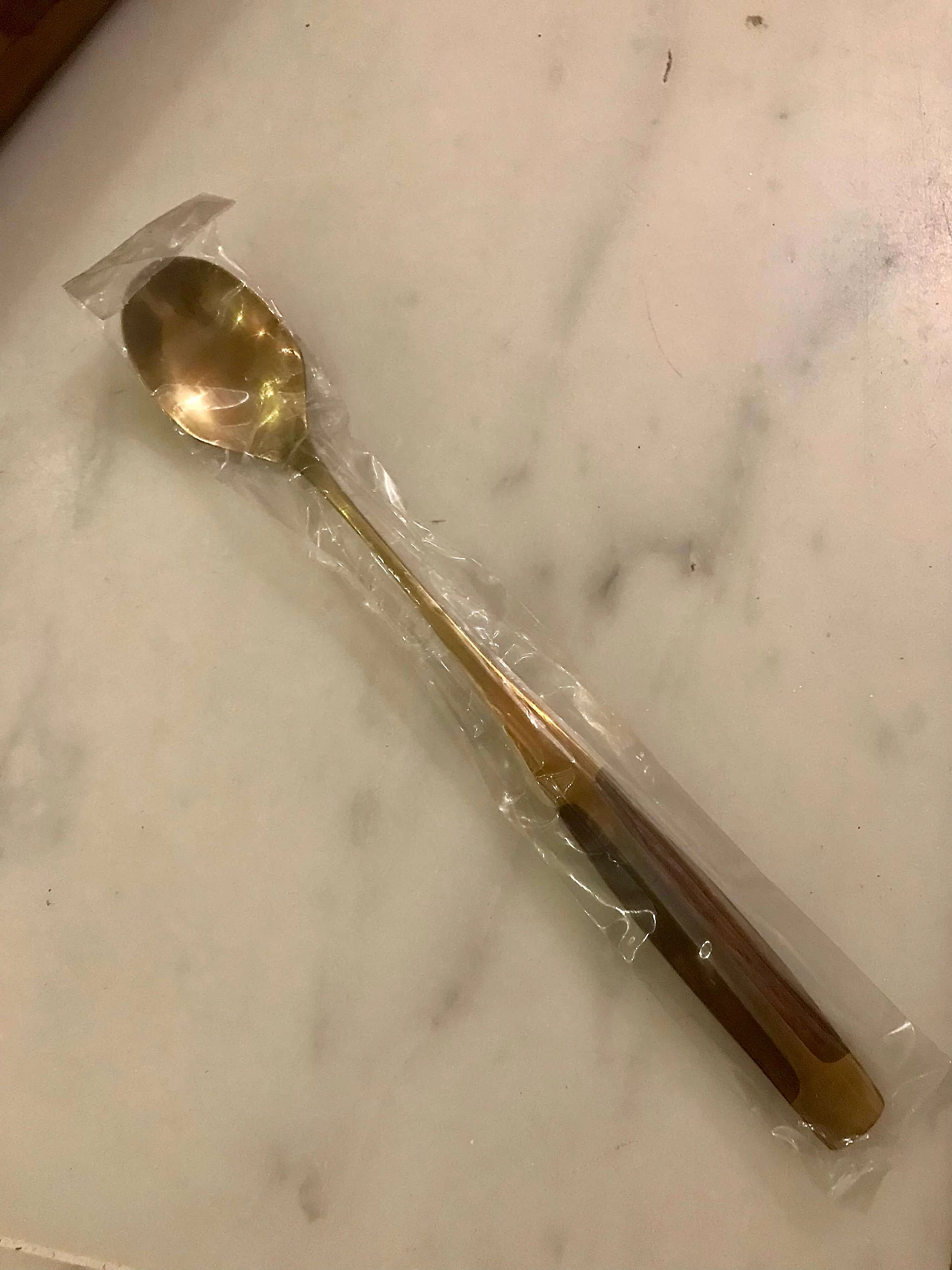 Brass-plated steel and teak cutlery set in wooden case, 1950s 11