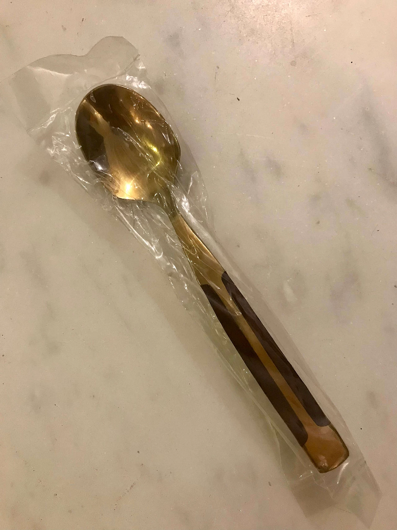 Brass-plated steel and teak cutlery set in wooden case, 1950s 19