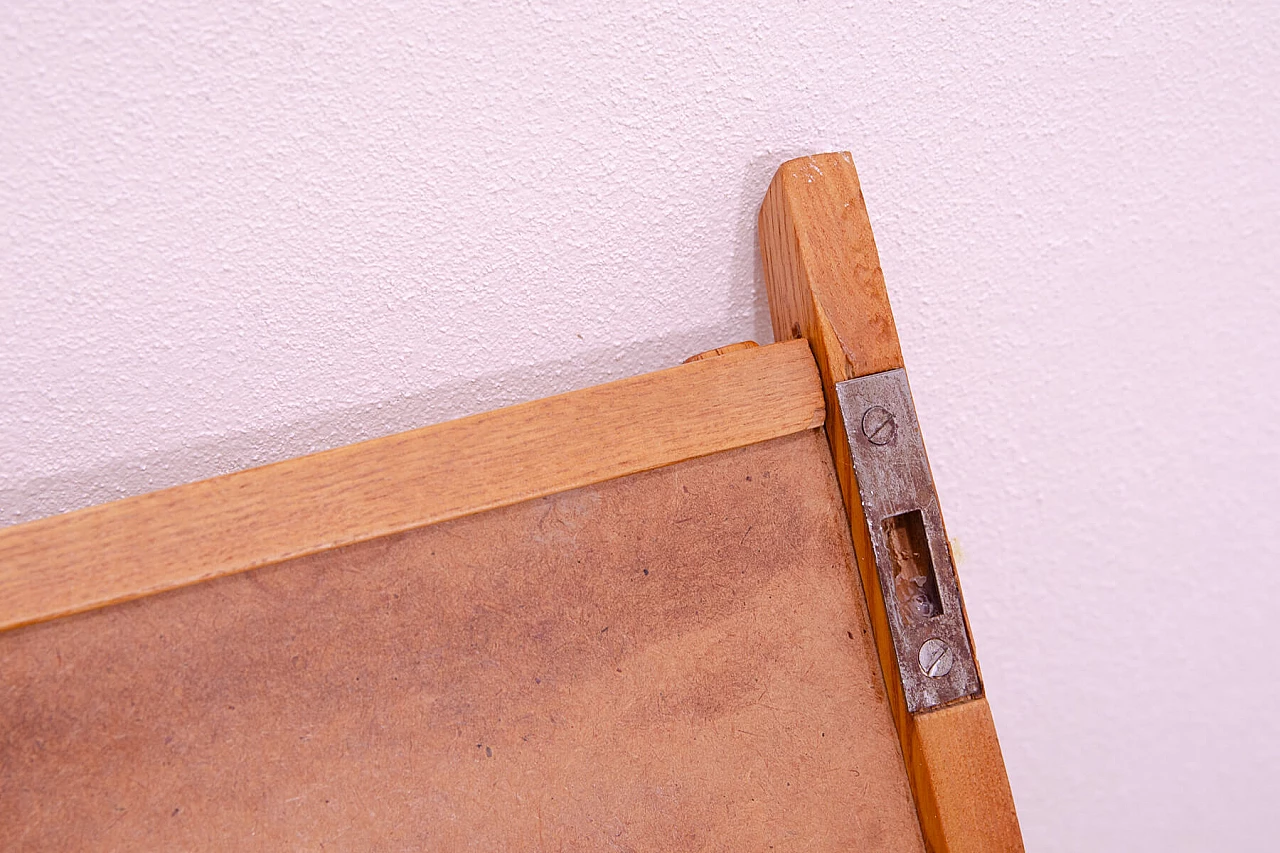 Wall beech wood shelf by Uluv, 1960s 14