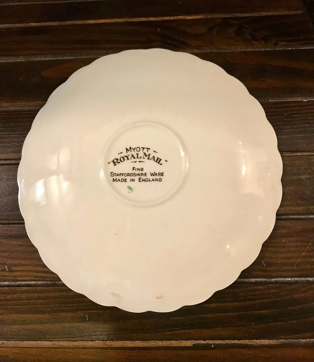 6 Tazze da tè con piattini di Myott Royal Mail, anni '50 6