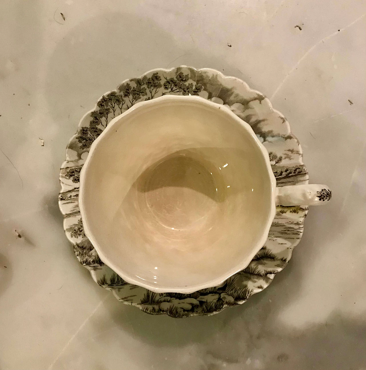 6 Tazze da tè con piattini di Myott Royal Mail, anni '50 8